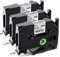 Aken Kompatibel mit Brother P touch Bänder 9mm Weiß TZe221 TZe-221 TZ-221 Band Schwarz auf Weiß, für Beschriftungsgerät Brother P touch H100LB H107B H105 D400 P300BT Cube, 3er Packung
