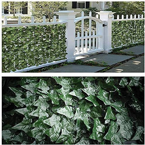 LSDRALOBBEB Künstliche Hecke Künstliche Efeu Garten Sichtschutz Blickschutz Sichtschutz Efeu Sichtschutz Gartenzaun Künstliche Efeu Hecke Anti Starkes Licht In Kunststoff Gitter Matte gewebt 1106