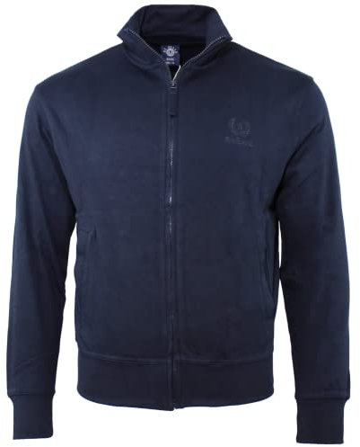 Felpa Leggera Be Board Taglie Over Art. 9114/CONF 100% Cotone con Tasche e Zip Intera (4XL, Blu)