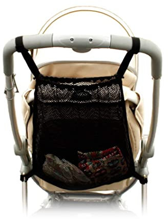 Jzhen Einkaufstaschen Kinderwagen, Einkaufstaschen Schafft Mehr Stauraum Universal Netz Netztasche Mit Lanyard HäLt Babywindeln, Spielzeug, Flaschen