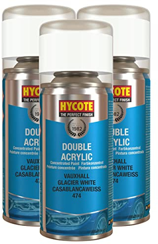 Hycote Vauxhall Glacier White 150ml (Pack of 3)