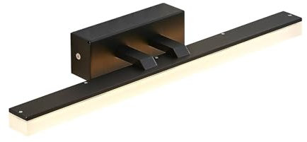 Lucande LED Wandleuchte, Wandlampe Bad Lisana (spritzwassergeschützt (Modern) in Schwarz aus Metall (1 flammig) - Wandleuchten Spiegelleuchte Badezimmer Wandbeleuchtung Badezimmerleuchte