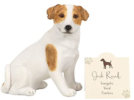something different Jack Russell Terrier Hund Ornament, Weiß, Tier, Figur, Dekorativ