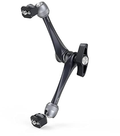 SMALLRIG Rosette Magic Arm 11 Pollici con Testa a Sfera, Viti da 1/4-20 e Perni Anti-torsione, Capacità di Carico Massima 3 kg per Monitor/Luci LED/Smartphone/Fotocamere d'Zione - 3959
