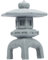 Yardwe Chinesische Pagoden Statue Steinlaterne Garten Skulptur Miniatur Zen Gartenlaterne Dekofigur Asiatische Garten Ornament für Feengarten Aquarium Bonsai Micro Landschaft Deko