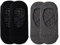 WeddHuis 2 Paar Yoga Socken für Damen rutschfeste, Grip-Socken mit Riemen Anti-Rutsch-Socken für Barre Fitness Pilates Ballett Tanz Barfuß-Training(Schwarz +Grau)