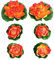 Warmhm 6 Stück Künstliche Seerosen Gefälschter Lotus Lebensechte Wasserpflanzen Simulationslilie Schwimmende Blumen Teichpflanzen Ornamente für Garten Hof Terrasse Rot