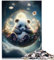 Puzzle für Erwachsene Baby Panda Puzzles für Erwachsene 1000 Holzpuzzle für Erwachsene und Kinder Spielzeug Intellektuelles Spiel Größe: 50x75 cm