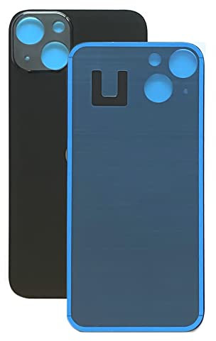 Backcover Akkudeckel passend für iPhone Serie 13 Ersatzrückglas mit vergrößertem Kameraloch für einfache Montage. OEM (Schwarz)