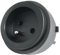 GONEO Multiprise Rail Prise Electrique Adaptateur 32A 7360W Flexible Prise Murale Rail Multiprise sur Rail Parfait pour Cuisine Salon Bureau(Un Adaptateur)