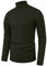 Sailwind Mens Jumpers Turtle Neck Christmas Jumpers for Men Tops Cable Knit Sweaters Slim Fit Pullover Solid Colour Basic Tops Winter Warm Knitwear (VG Army Green, XXL)