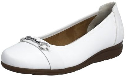 Rieker Snaffle Womens Ballet Pumps 7.5 UK White