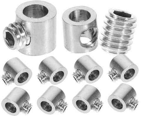 VILLFUL 10pcs Wire Rope Clamp Cable Fastener Wire Rope Cable Clamp for Fence Railing Deck Security