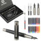 GC QUILL Füllfederhalter-Set — feine und mittlere Spitzen, inklusive 18 Tintenpatronen, Tintennachfüllkonverter und Tintenspritzenfüller, Geschenk zum Schreiben von Tagebuch-Kalligrafie — MU-13