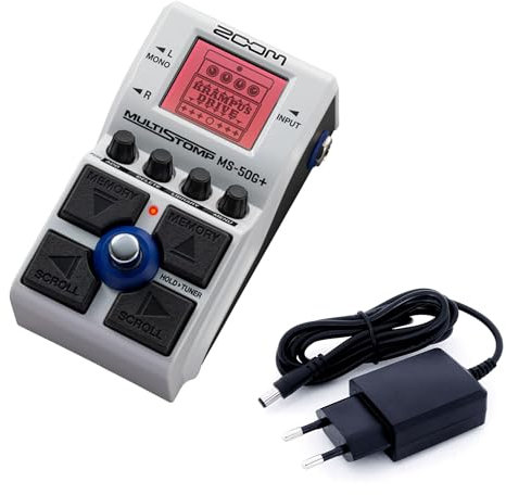 Zoom MS-50G+ MultiStomp Pedal Gitarren-Effektgerät + keepdrum Netzteil 9v