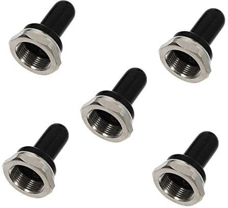 Gatuida 5 Stück Toggle Covers aus Gummi für Kippschalter Schutzvorrichtungen für Button Köpfe im Innenbereich (Home/Office)