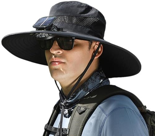 Kappe Mit Ventilator Solar, Solar Fan Sun Hat, Kappe Herren Sommer, Outdoor Hüte Für Herren, Outdoor Hut Mit Ventilator, Ventilator Mütze Damen Sommer, Fishing Hat Men Women