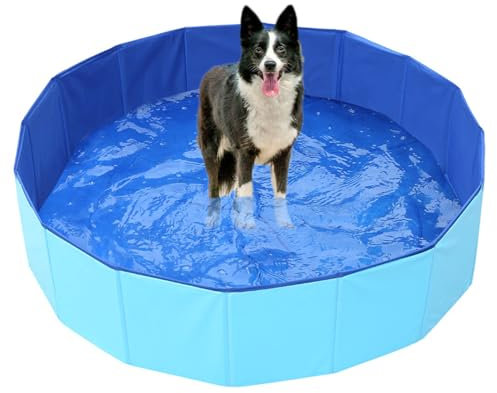 Hundeliebling PawPool - Piscina per cani estiva pieghevole, pratica piscina per cani di taglia grande