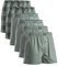 DANISH ENDURANCE Woven Boxers for Men, Cotton Boxer Shorts, Loose Fit, Multipack, 4 or 6 Pack, Assorted Green/Stripes Mix 6 Pack, XXL