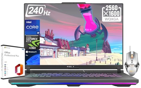 ASUS ROG Strix G16 Gaming Laptop 2024, 16 QHD 240Hz Display, Intel i9-14900HX, 64 GB DDR5 RAM, 4 TB SSD, GeForce RTX 4060, Wi-Fi 6E, Win 11 Pro