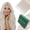 Easyouth Echthaar Extensions Tape Platinblond Skin Weft Tape Extensions Echthaar Weißblond Tape in Extensions Echthaar 50 cm #1000 50g 20pcs