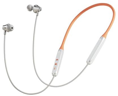 Neckband Bluetooth Headphones, In-Ear Wireless Earbuds 27g Ultra-Lightweight Comfort 8H Playtime Deep Bass Headset Wireless Stereo Neckband Earbuds with Microphone for Sports/Workout/Office (Orange)