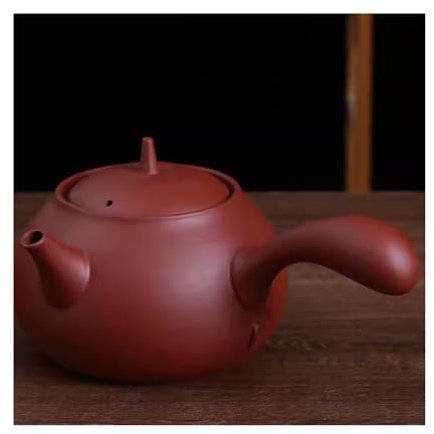 FAJNUZI2024 Teapot Boiling Teapot with Side Handle Boiling Water Pot Brewing Tea Pot Vermilion Clay Electric Pottery Stove Tea Kettle
