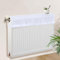 Radiator Dust Cover Lace Top Protector, Spun Linen Breathable Washable White 40-220cm Length 10Cm Width Home Decor(120cm)