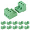 ALAMSCN 10 Sets 3 Pin Steckbare Klemmen 5.08mm Teilung PCB Mount Screw Klemmenblock PCB Schraubklemme Steckdosen-Panel-Montage zum Selbermachen