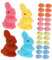 CIYODO 1 Set Easter Egg Bunny Set Spool Mini Stationery Cartoon Eraser Water Heater Thermostat Teapot Thermostats Mini Eggs Water Tank Accessories Sprinkle Head Drip Arrows Foam