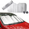 Auto Windschutzscheibe Sonnenschutz Abdeckung,Faltbare Auto Windschutzscheibe Sonnenschirme Anti UV Halten Fahrzeug Kühl Windschutzscheibe Staub Abdeckung Frost Schnee Ganzjährig Verwenden