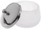 minkissy Round Nail Art Cup Frosted Glass Nail Polish Remover Portable Remover Container