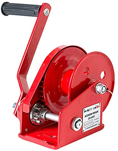 Multifunktionswerkzeug-Handwindenkurbel, Handwinden mit Drahtseil und Haken, tragbare Bootsanhängerwinde mit Bremse, Handwinden-Getriebewinde (1200 lbs 10 m)