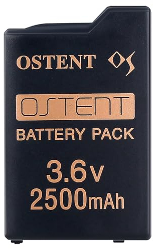 OSTENT Réel 2500mAh 3,6 V Batterie Rechargeable au Lithium-ION Polymère pour la Console Sony PSP 1000 (PSP-360)
