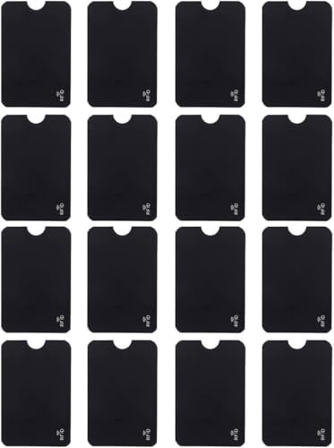 SWYZOR 16 Pièces Housse de Protection RFID Colorées pour Cartes de crédit, Etui Carte Bancaire Anti Piratage, Protection Cartes Bancaire, Bloqueur RFID et NFC, Applicable Cartes d'identité, Carte, Mix