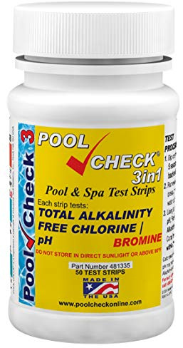 Industrial Test Systems 481335 Check 3 in1 Pool Testing Strip