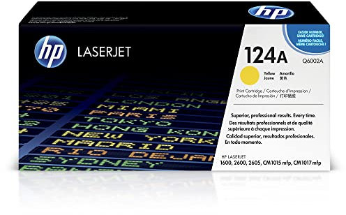 HP 124A (Q6002A) Gelb Original Toner für HP Color Laserjet 2600, 2605, 1600, CM1016, CM1017