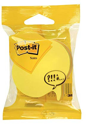 Post-it Notes Haftnotizwürfel Sprechblase, 225 Blatt (70 mm x 70 mm) - Selbstklebende Notizzettel für Notizen, To-Do-Listen und Erinnerungen