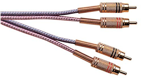 2 x Gold Plated Phono Plugs to 2 Gold Plated Phono Plugs, Co