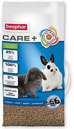 beaphar - Care+ Kaninchen - Fûr Nager Und Kleinsäuger - Mit Spirulina, Vitamin E, Yucca Schidigera, Omega-3 Und 6 - Unterstützt Immunsystem Und Verdauung, Fördert Zahnabnutzung - 5 kg