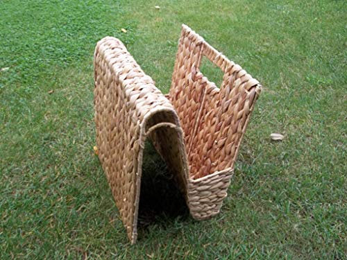 Zeitungskorb Zeitungsständer, Wasserhyazinthe, ca. 31 x 26 x 32cm