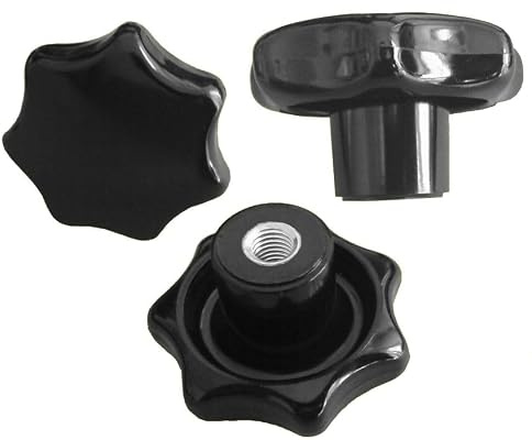 5 Stück Sterngriffmutter - M6 - Ø50 mm - DIN6336 K - Stahlgewinde