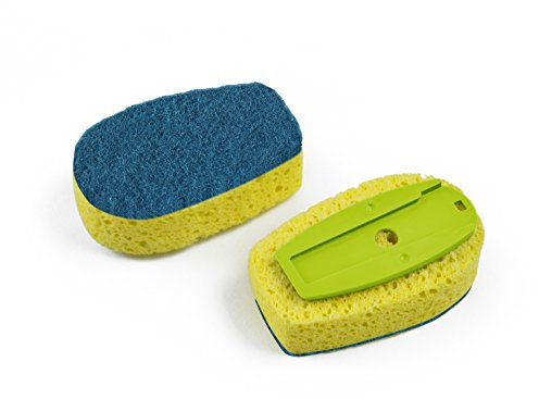 Full Circle Suds Up Brosse Vaisselle distributrice Éponge Recharge Sponge Refills Vert
