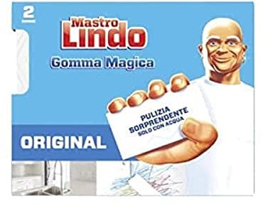 Mastro Lindo (Meister Proper) Magischer Schmutzradierer, mit drei Schichten mit je 2 Schmutzradierern