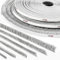 STEIGNER 10 m guarnizionea a spazzola autoadesiva GRIGIA, spazzola antipolvere, altezza 20 mm