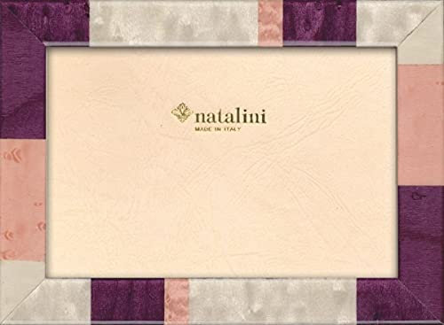 NATALINI Croma Viola 10X15 Bilderrahmen mit Unterstützung für Tisch, Tulipwood, Violett, 10 X 15 X 1,5