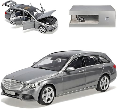 Norev Mercedes-Benz C-Klasse T-Modell Kombi Palladium Silber W205 Ab 2014 1/18 Modell Auto