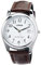 Lorus Klassik Herren-Uhr mit Palladiumauflage und Lederband RS965BX9