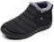 Popoti Unisex Schneestiefel, Winterschuhe Warm Erwachsene Herren Damen Winterstiefel kurzschaft Boots Stiefel Outdoor Winter Stiefeletten (Schwarz, 40)