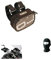 MOTO SPORT MONDO OJ M068 Trousse porte télépéage pour guidon et poignet universelle fixation à velcro Dimensions : 6 x 9 x 4 cm noir